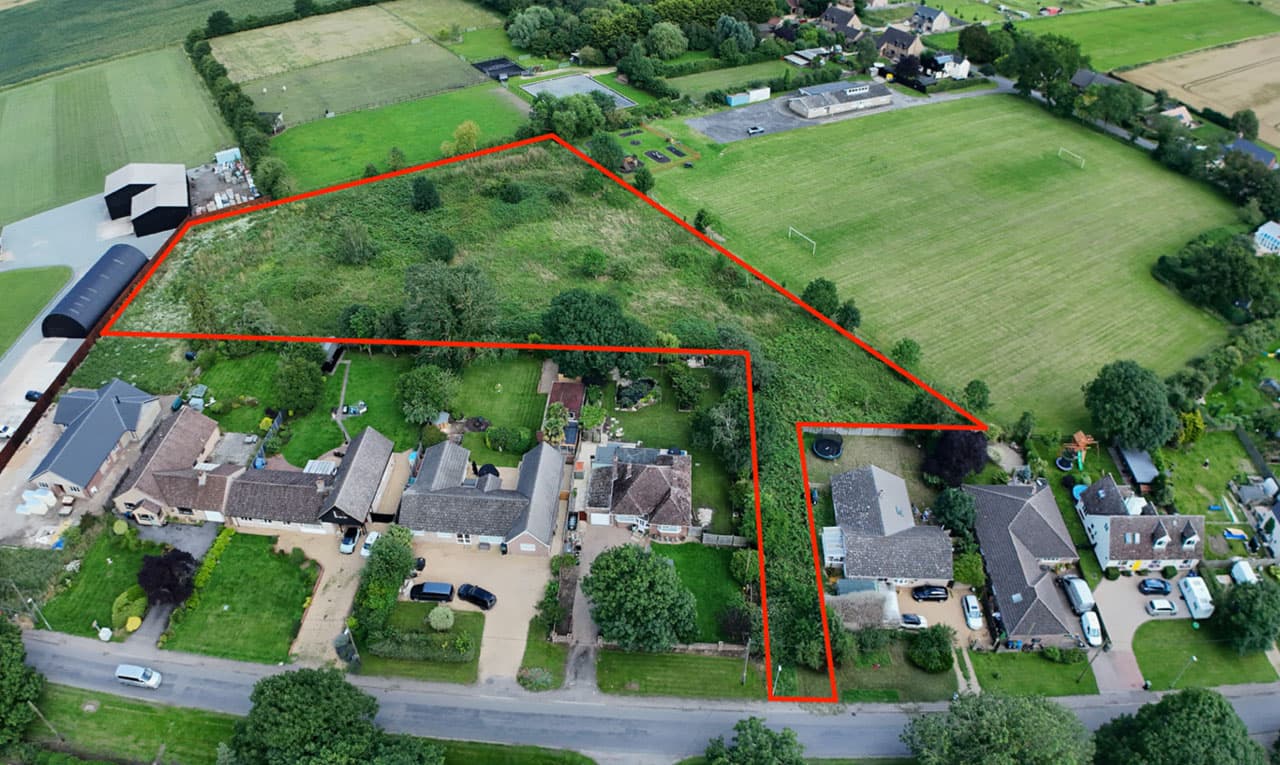 Land behind 24 Straight Furlong, Pymoor, Ely, Cambs - £525,000